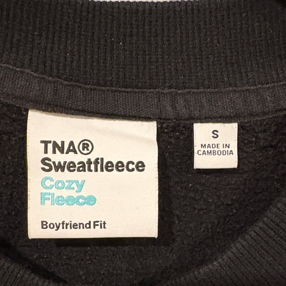 TNA Women's Black Crewneck Sweatshirt - Picture 2 of 4